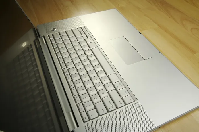 Framed Print : Angled Laptop Print on Desk Framed Print : Angled Laptop Print on Desk
