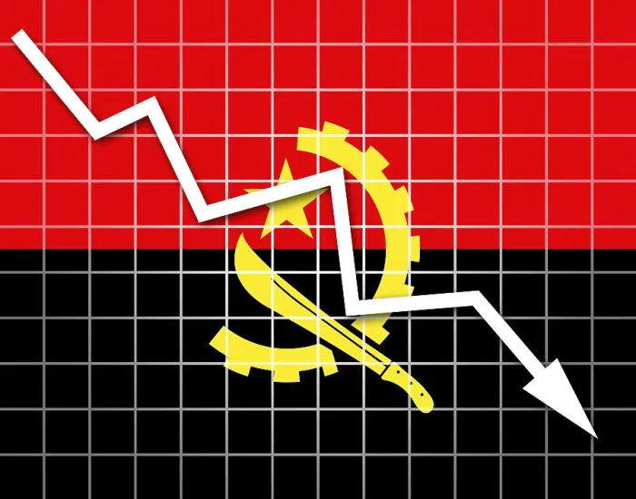 Framed Print : Angolan Flag and Arrow Graph Print Framed Print : Angolan Flag and Arrow Graph Print