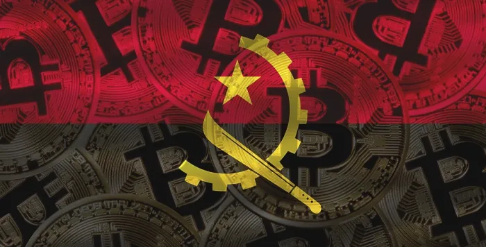 Framed Print : Angolan Flag Print with Bitcoin Background Framed Print : Angolan Flag Print with Bitcoin Background