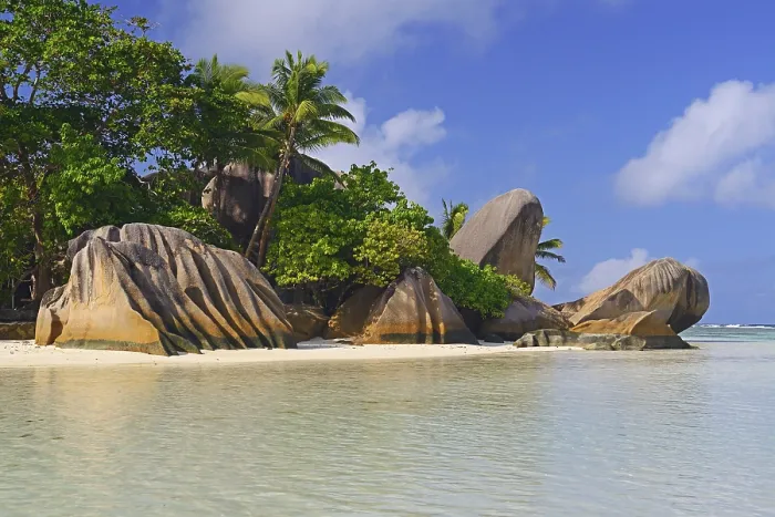 Framed Print : Anse Source d'Argent Beach Print, La Digue Island Framed Print : Anse Source d'Argent Beach Print, La Digue Island