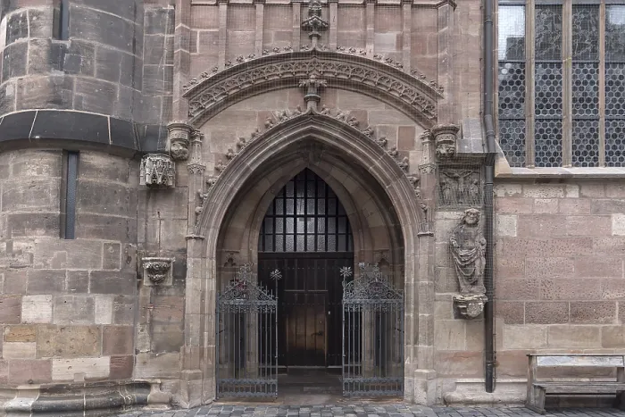 Framed Print : Apothecary Gate of Lorenzkirche Print, Nuremberg, Germany Framed Print : Apothecary Gate of Lorenzkirche Print, Nuremberg, Germany