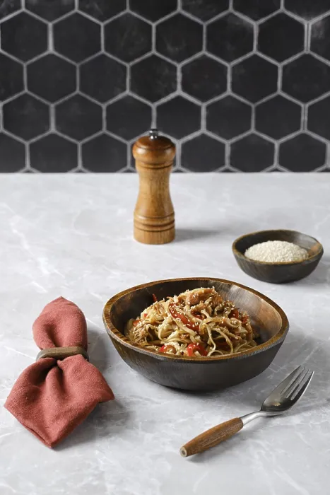 Framed Print : Print of Appetizing Pasta with Pulled Beef Framed Print : Print of Appetizing Pasta with Pulled Beef
