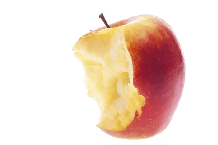Framed Print : Apple Print, Bitten into Apple, Bitten into Framed Print : Apple Print, Bitten into Apple, Bitten into