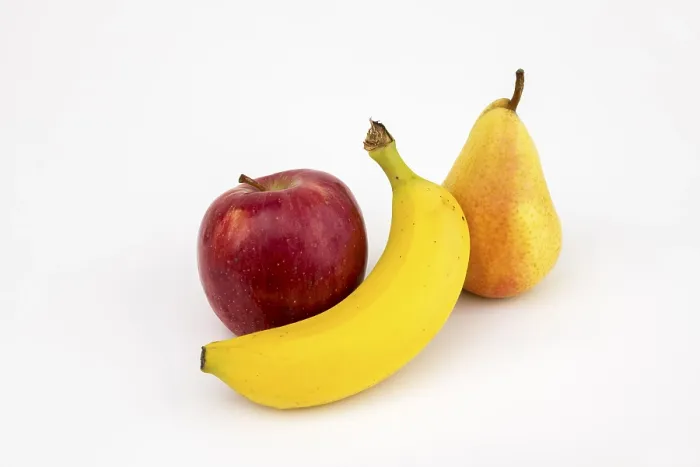 Framed Print : Apple and Pear Print, Studio Shot Framed Print : Apple and Pear Print, Studio Shot
