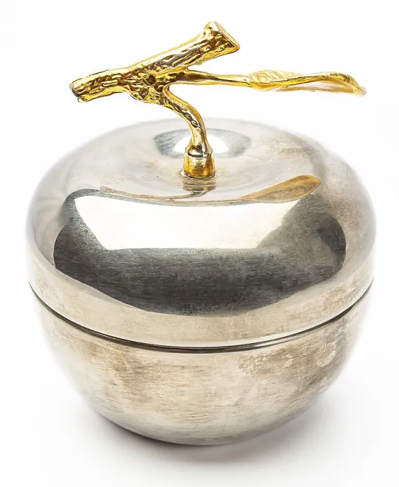 Framed Print : Silver Apple with Gold Stem Print Framed Print : Silver Apple with Gold Stem Print