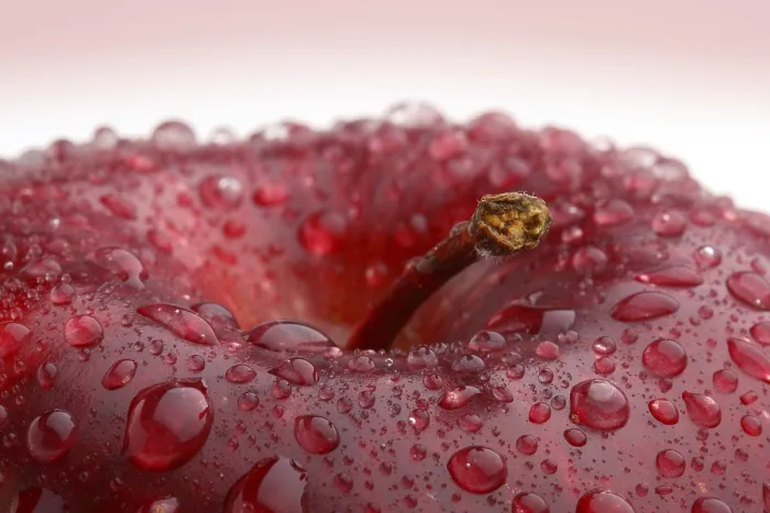 Framed Print : Apple with Waterdrops Print Framed Print : Apple with Waterdrops Print