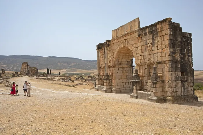 Framed Print : Arc de Triomphe Print, Volubilis, Morocco Framed Print : Arc de Triomphe Print, Volubilis, Morocco