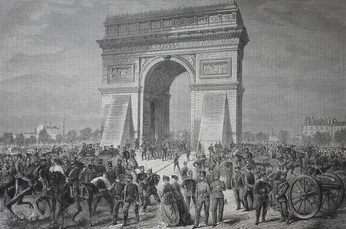 Framed Print : Print of the Arc de Triomphe in Paris