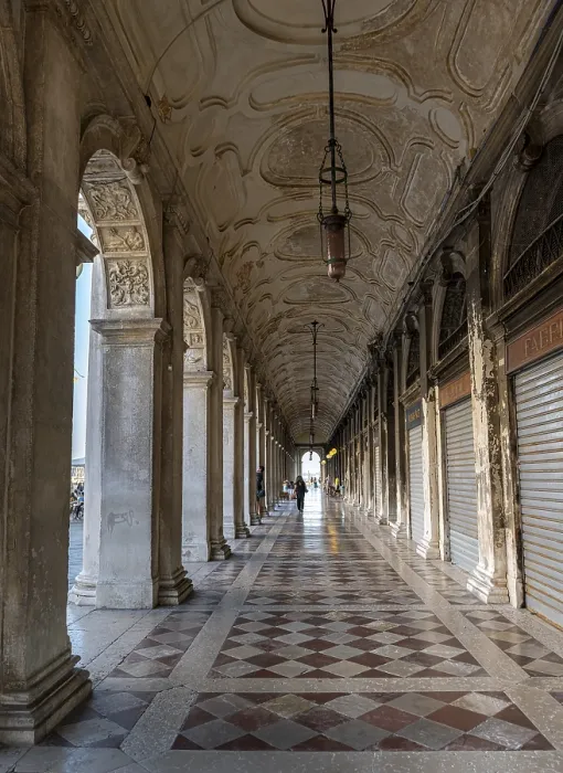 Framed Print : Arcades on St Mark's Square Print, Venice, Italy Framed Print : Arcades on St Mark's Square Print, Venice, Italy