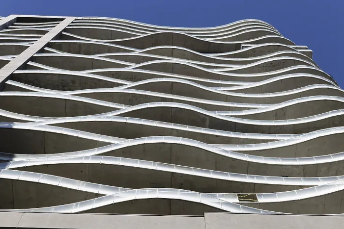 Framed Print : Architecture, Curved Balcony of an Apartment Complex Print Framed Print : Architecture, Curved Balcony of an Apartment Complex Print