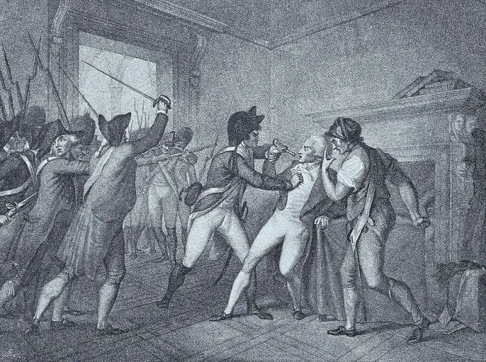 Framed Print : Print of Maximilien de Robespierre's Arrest, digitally restored Framed Print : Print of Maximilien de Robespierre's Arrest, digitally restored
