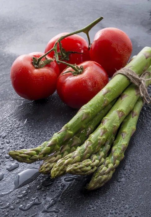 Framed Print : Fresh Asparagus and Tomatoes Print Framed Print : Fresh Asparagus and Tomatoes Print