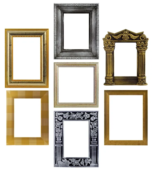 Framed Print : Assembly of Various Photo Frames Print Framed Print : Assembly of Various Photo Frames Print