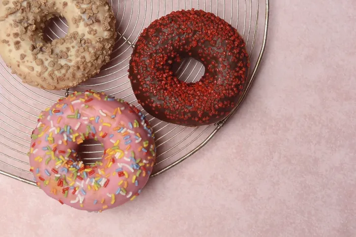 Framed Print : Assorted Donuts with Icing Print Framed Print : Assorted Donuts with Icing Print