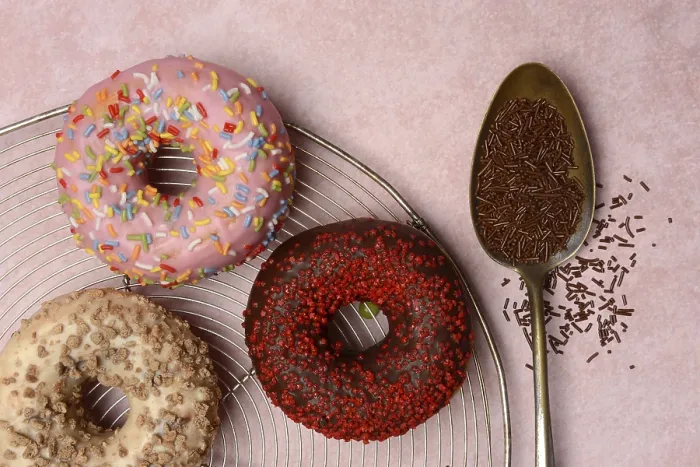 Framed Print : Assorted Donuts Print with Icing and Sprinkles Framed Print : Assorted Donuts Print with Icing and Sprinkles
