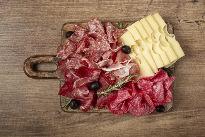 Framed Print : Assorted Meat and Cheese Print Framed Print : Assorted Meat and Cheese Print
