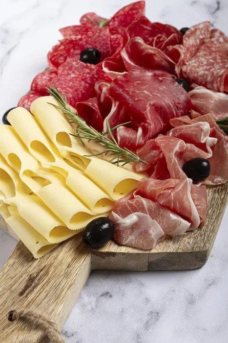 Framed Print : Assorted Meat and Cheese Print Framed Print : Assorted Meat and Cheese Print