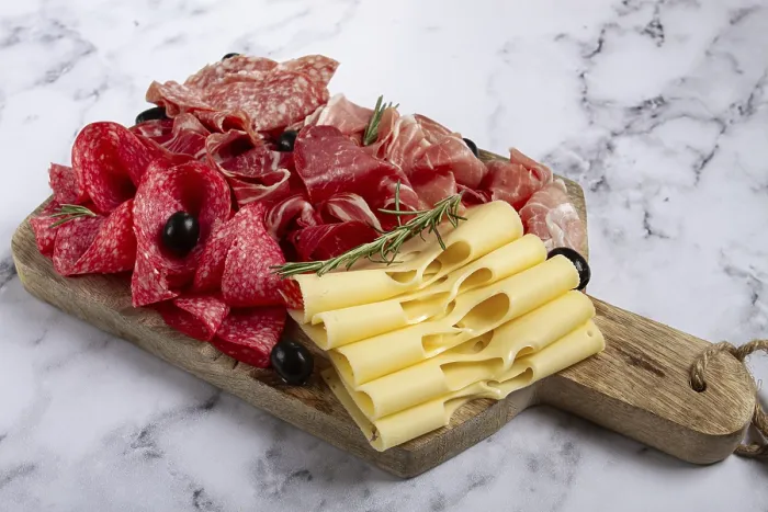 Framed Print : Assorted Meat and Cheese Print Framed Print : Assorted Meat and Cheese Print