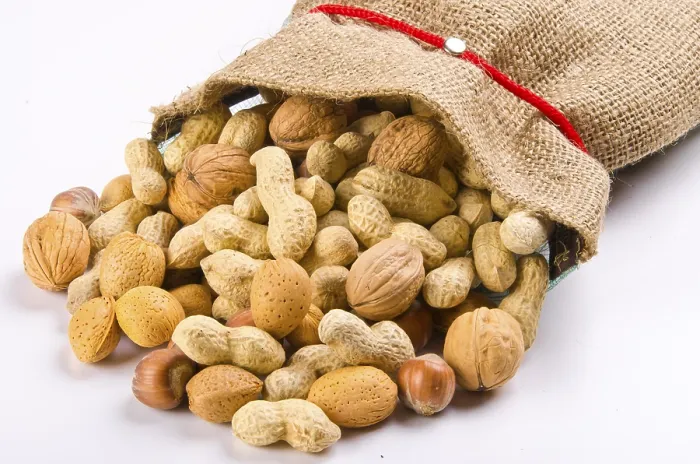 Framed Print : Assorted Nuts Print - Aromatic Delights