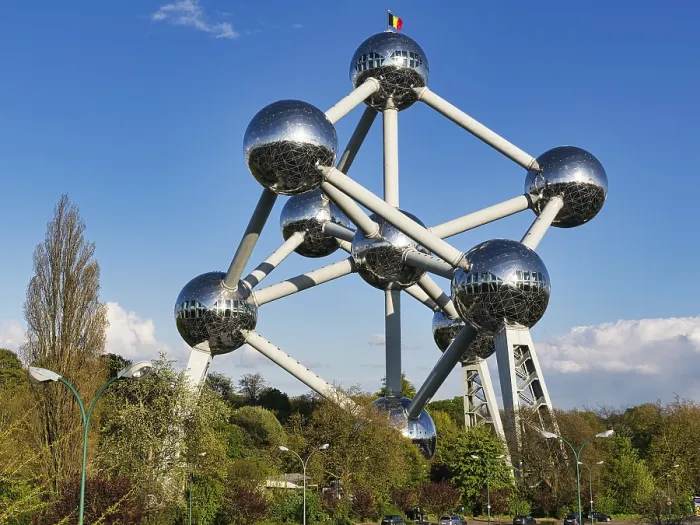 Framed Print : Atomium Print, Brussels, Belgium Framed Print : Atomium Print, Brussels, Belgium
