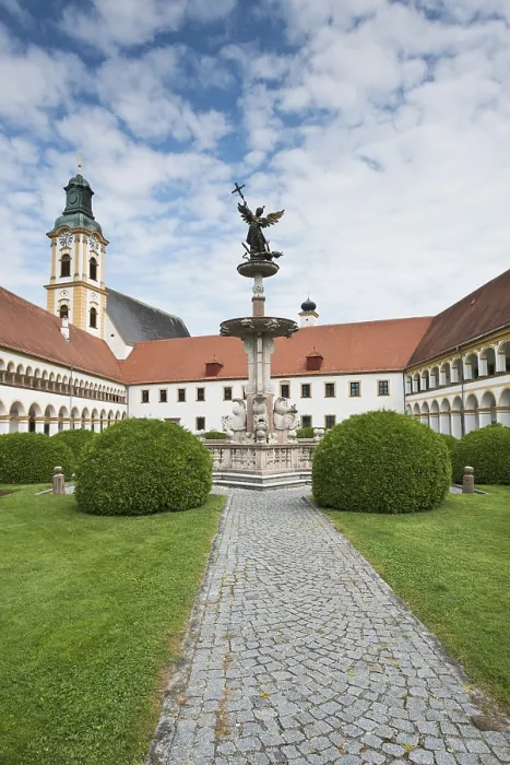 Framed Print : Augustinian Canons' Monastery Reichersberg Print, Austria