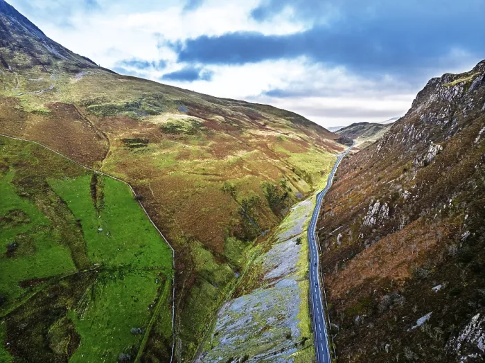 Framed Print : Autumn Colours Over Mach Loop Print, Wales, UK Framed Print : Autumn Colours Over Mach Loop Print, Wales, UK