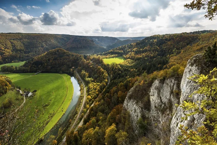 Framed Print : Autumnal Forest Print, Upper Danube Valley, Germany
