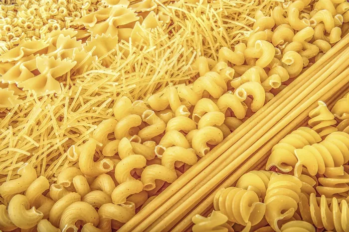 Framed Print : Raw Pasta Types Print Close-Up Framed Print : Raw Pasta Types Print Close-Up