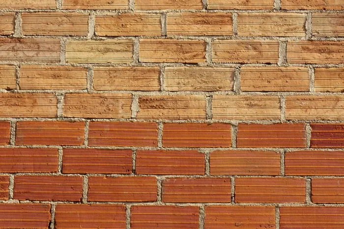 Framed Print : Red Brick Wall Print, France Framed Print : Red Brick Wall Print, France