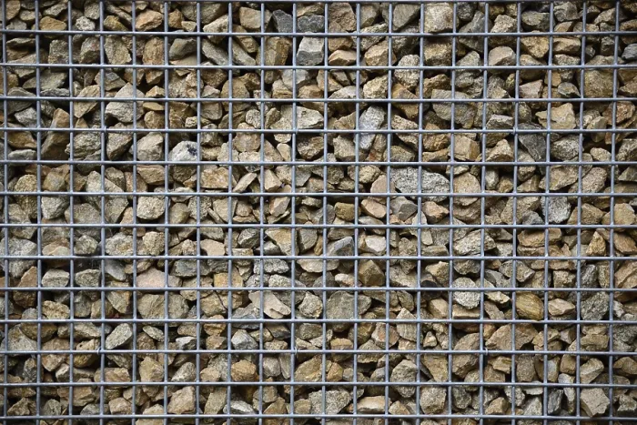 Framed Print : Rocks and Steel Mesh Print Framed Print : Rocks and Steel Mesh Print