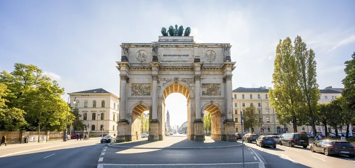 Framed Print : Backlight Print of Siegestor, Munich, Bavaria Framed Print : Backlight Print of Siegestor, Munich, Bavaria