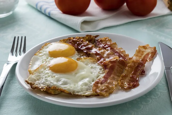 Framed Print : Bacon and Eggs Breakfast Print Framed Print : Bacon and Eggs Breakfast Print