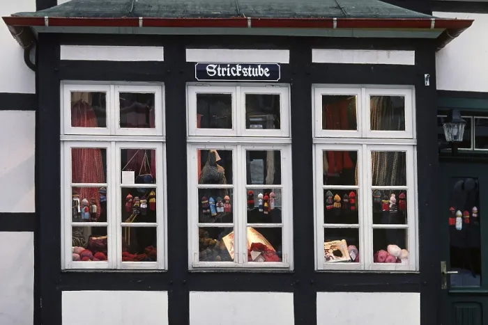 Framed Print : Bad Essen Window Timbering Print Framed Print : Bad Essen Window Timbering Print