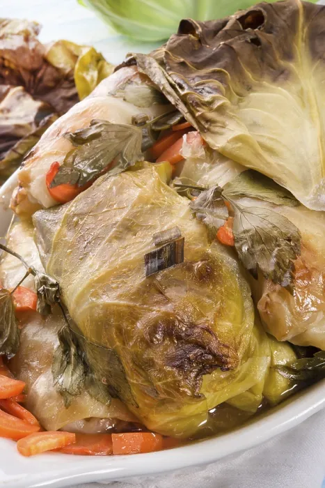 Framed Print : Baked Cabbage Rolls Print
