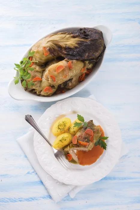 Framed Print : Baked Cabbage Rolls Print Framed Print : Baked Cabbage Rolls Print