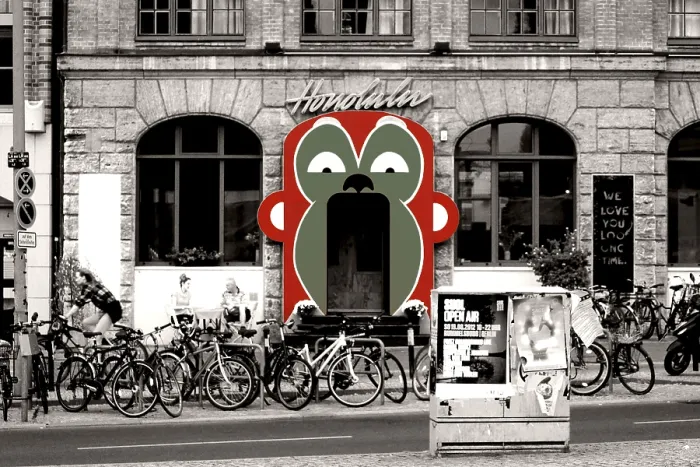 Framed Print : Bar Honolulu in Berlin Print Framed Print : Bar Honolulu in Berlin Print