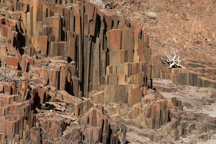 Framed Print : Basalt Columns Print, Twyfelfontein, Namibia Framed Print : Basalt Columns Print, Twyfelfontein, Namibia