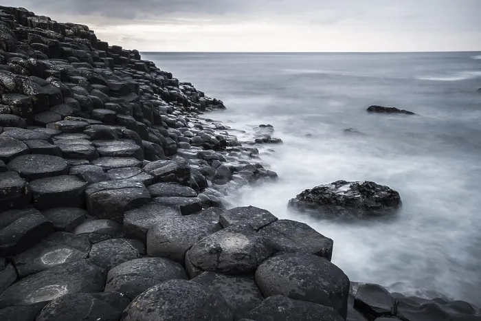 Framed Print : Basaltic Rocks Print, Giant's Causeway Shore Framed Print : Basaltic Rocks Print, Giant's Causeway Shore