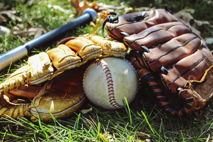 Framed Print : Baseball Print: Ready to Play on the Grass Field Framed Print : Baseball Print: Ready to Play on the Grass Field