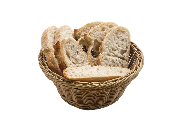 Framed Print : Basket with White Bread Print Framed Print : Basket with White Bread Print