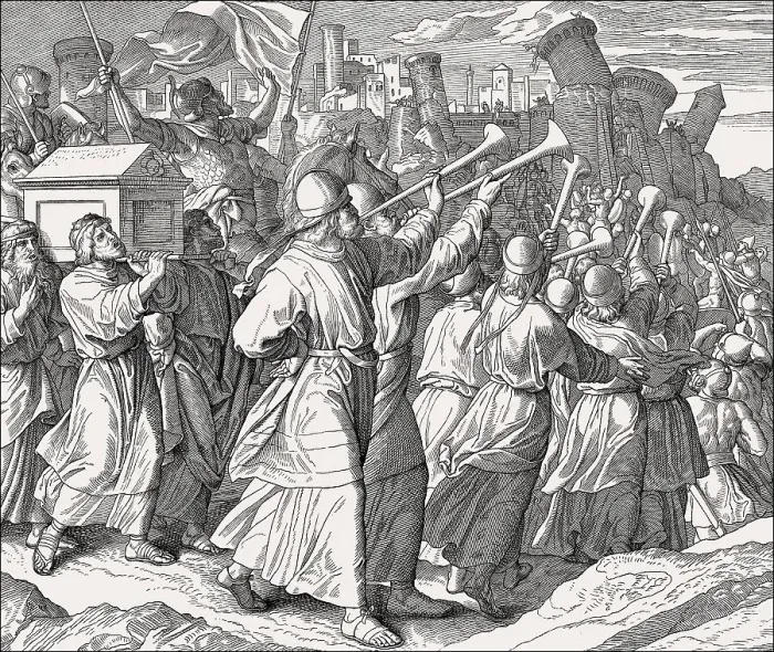 Framed Print : Print of the Battle of Jericho