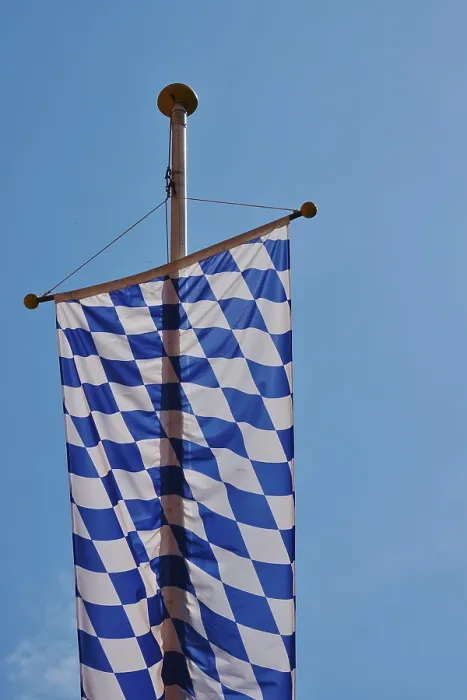 Framed Print : Bavaria Flag Print, Germany Framed Print : Bavaria Flag Print, Germany
