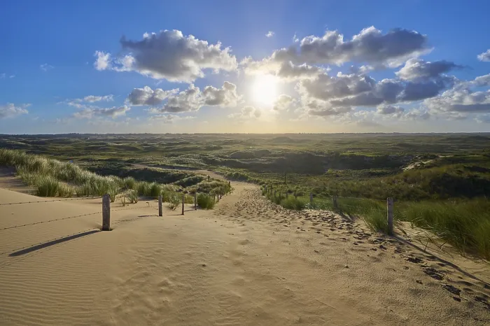 Framed Print : North Holland Beach Landscape Print