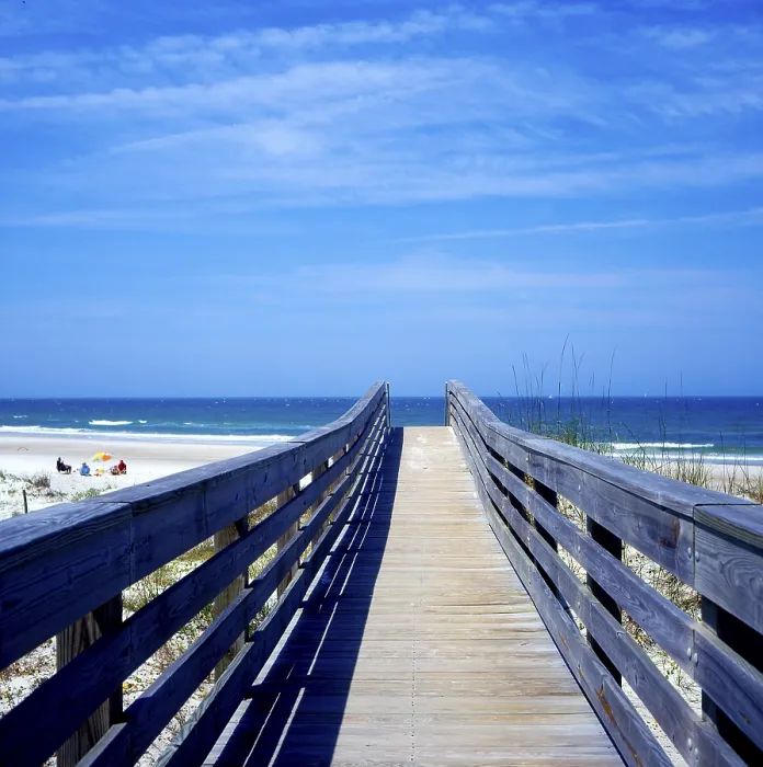 Framed Print : Beach Bridge Print