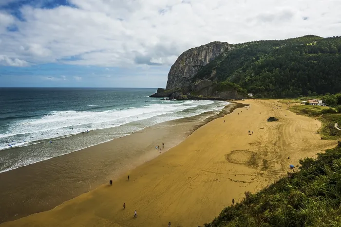 Framed Print : Playa de Laga Beach and Cliffs Print, Basque Country, Spain Framed Print : Playa de Laga Beach and Cliffs Print, Basque Country, Spain