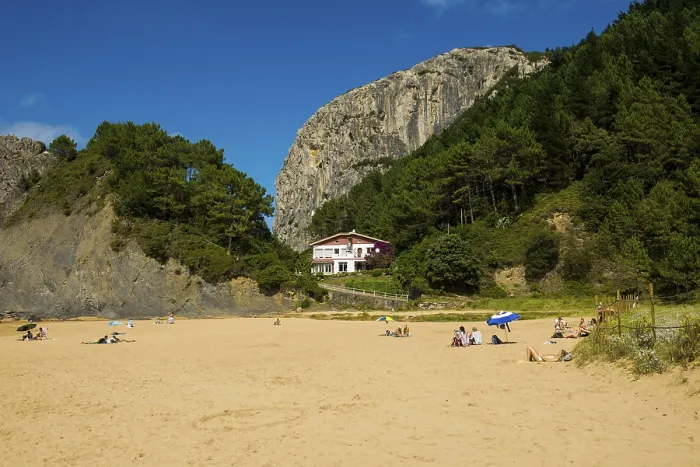 Framed Print : Playa de Laga Beach and Cliffs Print, Bilbao, Spain Framed Print : Playa de Laga Beach and Cliffs Print, Bilbao, Spain
