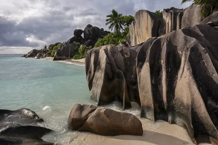 Framed Print : Anse Source d'Argent Beach Print, La Digue Island Framed Print : Anse Source d'Argent Beach Print, La Digue Island