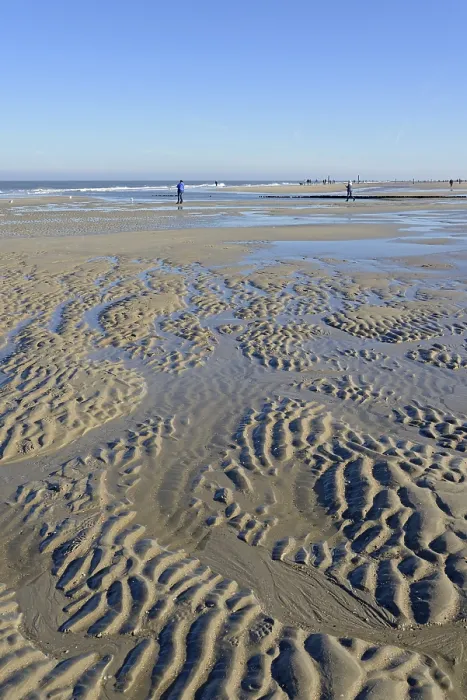 Framed Print : Beach at Low Tide Print, Norderney, Germany Framed Print : Beach at Low Tide Print, Norderney, Germany