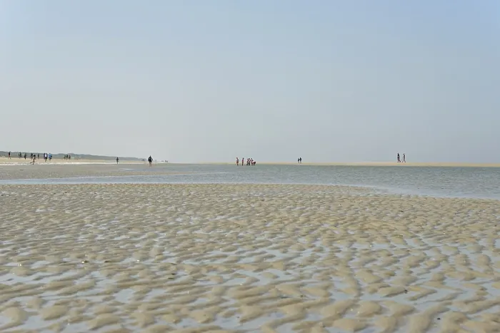Framed Print : Beach at Low Tide Print, Juist, Germany Framed Print : Beach at Low Tide Print, Juist, Germany