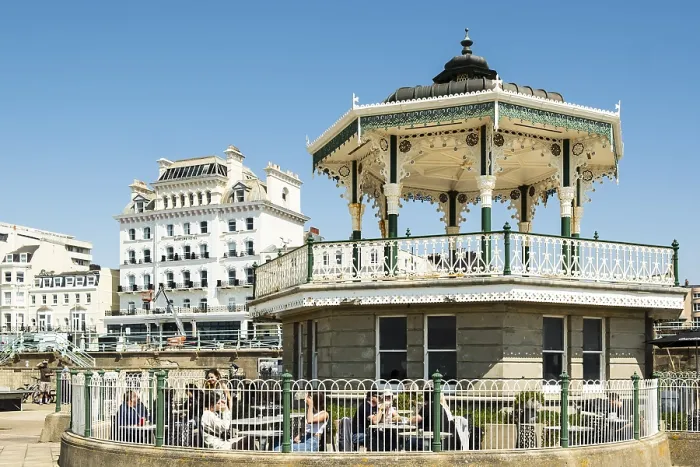 Framed Print : Beach Pavilion Print, Brighton Seafront, England Framed Print : Beach Pavilion Print, Brighton Seafront, England